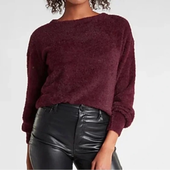 Express Bateau Burgundy Sweater - Picture 1 of 6